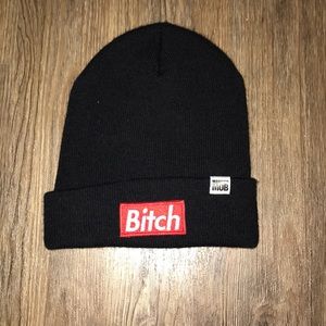 Bitch Beanie by Married to the Mob.